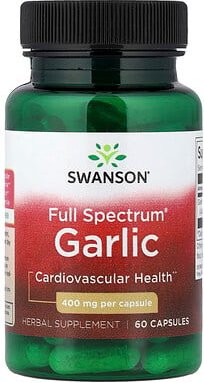 Swanson, Full Spectrum® Garlic, Knoblauch, 400 mg, 60 Kapseln