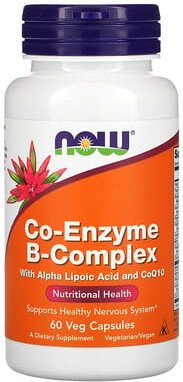 Thumbnail - NOW Foods, Co-Enzyme B-Complex, Coenzym-B-Komplex, 60 vegetarische Kapseln