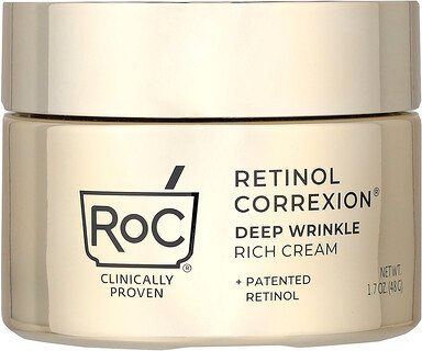 RoC, Retinol Correxion®, Deep Wrinkle Rich Cream, reichhaltige Creme für tiefe Falten, 48 g (1,7 oz.)