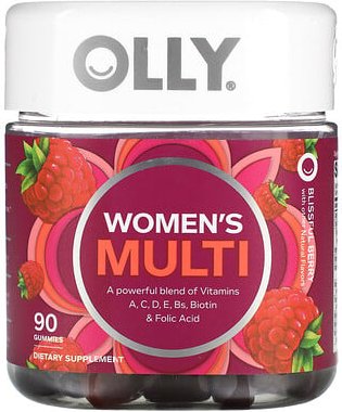 OLLY, Women's Multi, Blissful Berry, 90 Fruchtgummis