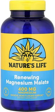 Nature's Life, Magnesium Malate, Magnesiummalat, 250 Tabletten (200 mg pro Tablette)
