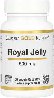 California Gold Nutrition, Royal Jelly, Gelée Royale, 500 mg, 30 pflanzliche Kapseln