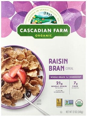 Cascadian Farm, Bio-Rosinenkleie-Müsli, 340 g (12 oz.)