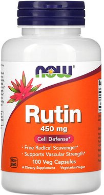 Thumbnail - NOW Foods, Rutin, 450 mg, 100 pflanzliche Kapseln