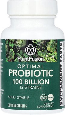 PlantFusion, Optimales Probiotikum, 100 Milliarden KBE, 30 vegane Kapseln