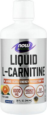 NOW Foods, Sports, Liquid L-Carnitine, flüssiges L-Carnitin, Zitrus, 946 ml (32 fl. oz.)