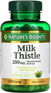 Nature's Bounty, Mariendistel, 250 mg, 200 Kapseln