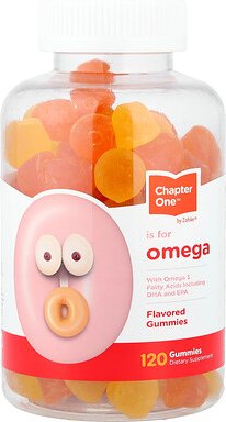 Chapter One, Omega-Fruchtgummis mit Omega-3-Fettsäuren, EPA und DHA, aromatisiert, 120 Fruchtgummis