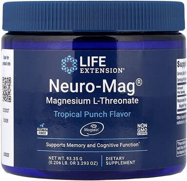 Life Extension, Neuro-Mag®, Magnesium-L-Threonat, tropischer Punsch, 93,35 g (3,293 oz.)