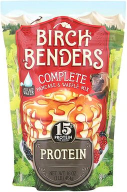 Birch Benders, Complete Pancake & Waffle Mix, komplette Pfannkuchen- und Waffelmischung, Protein, 454 g (16 oz.)