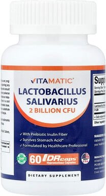 Vitamatic, Lactobacillus salivarius, 2 Milliarden KBE, 60 DRCaps