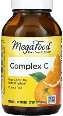 MegaFood, Komplex C, 180 Tabletten
