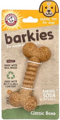 Arm & Hammer, Barkies for Moderate Chewers, Zahnspielzeug für Hunde, Ring, Erdnussbutter, 1 Spielzeug