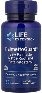 Thumbnail - Life Extension, PalmettoGuard®, Sägepalmenbeere, Brennnesselwurzel und Beta-Sitosterol, 60 Weichkapseln