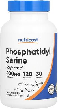 Nutricost, Phosphatidyl Serine, Phosphatidylserin, 120 Kapseln (100 mg pro Kapsel)