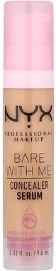 NYX Professional Makeup, Bare With Me, Concealer Serum, Concealer-Serum, 04 Beige, 9,6 ml (0,32 fl. oz.)