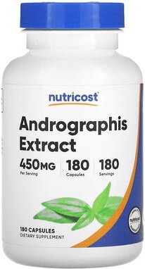 Nutricost, Andrographis-Extrakt, 450 mg, 180 Kapseln