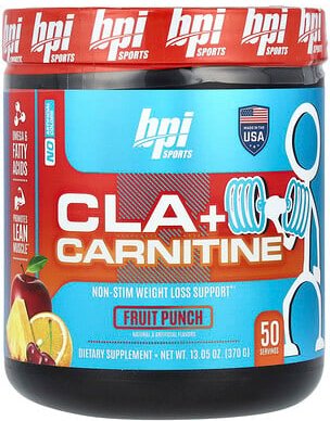 BPI Sports, CLA + Carnitin, Fruchtpunsch, 370 g (13,05 oz.)