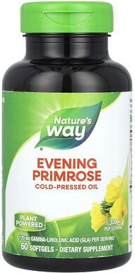 Thumbnail - Nature's Way, Nachtkerze, maximale Stärke, 1.300 mg, 60 Weichkapseln
