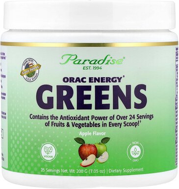 Paradise Herbs, ORAC Energy® Greens, Apfel, 200 g (7,05 oz.)