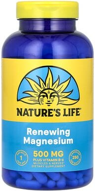 Thumbnail - Nature's Life, Renewing Magnesium, regenerierendes Magnesium, 500 mg, 250 Kapseln