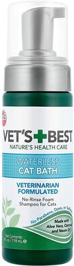 Vets Best, Waterless Cat Bath, No-Ausspülen Schaumshampoo für Katzen, 118 ml (4 fl. oz.)