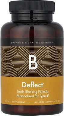 D'adamo, Dereflekt® B, Lektin-Blockierungsformel, 120 pflanzliche Kapseln