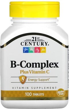Thumbnail - 21st Century, B-Complex Plus Vitamin C, B-Komplex mit Vitamin C, 100 Tabletten