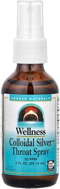 Source Naturals, Wellness Colloidal Silver™ Rachenspray, 59,14 ml (2 fl. oz.)