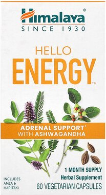 Thumbnail - Himalaya, Hello Energy, Unterstützung der Nebennieren mit Ashwagandha, 60 vegetarische Kapseln