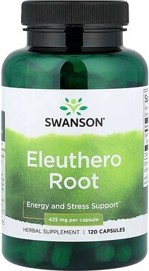 Swanson, Eleuthero Root, Taigawurzel, 120 Kapseln (425 mg pro Kapsel)