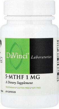 DaVinci Laboratories, 5-MTHF, 1 mg, 60 Kapseln
