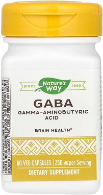 Nature's Way, GABA, 250 mg, 60 pflanzliche Kapseln