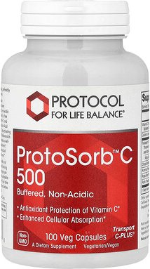 Protocol for Life Balance, ProtoSorb™C 500, 100 pflanzliche Kapseln