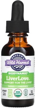 Thumbnail - Oregon's Wild Harvest, LiverLove, biodynamisch, Zitrone + Rosmarin, 30 ml (1 fl. oz.)