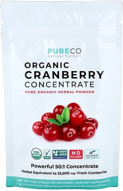 Pure Co., Bio-Cranberry-Konzentrat, 50 g (1,76 oz.)
