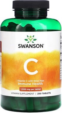 Swanson, Vitamin C mit Hagebutten, 1.000 mg, 250 Tabletten