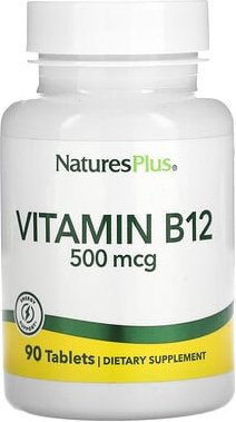 Thumbnail - NaturesPlus, Vitamin B12, 500 mcg, 90 Tabletten