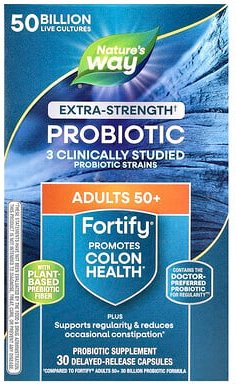 Nature's Way, Fortify®, Probiotikum, Erwachsene ab 50, 50 Milliarden, 30 Kapseln mit verzögerter Freisetzung