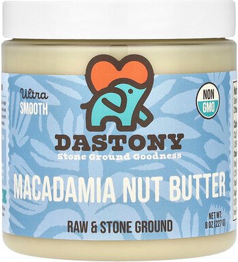 Dastony, Organic Macadamia Nut Butter, Bio-Macadamia-Nussbutter, ultra sanft, 227 g (8 oz.)