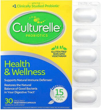 Culturelle, Probiotics, Health & Wellness, Probiotika, Gesundheit und Wohlbefinden, 50 mg (15 Milliarden KBE), 30 pflanz...