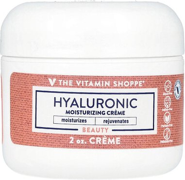 The Vitamin Shoppe, Hyaluronic Moisturizing Creme, feuchtigkeitsspendende Creme mit Hyaluron, 2 oz