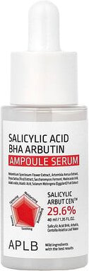 APLB, Salicylic Acid BHA Arbutin Ampoule Serum, Serum mit Salicylsäure BHA Arbutin, 40 ml (1,35 fl. oz.)