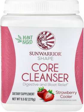Sunwarrior, Shape, Core Cleanser, Erdbeerkühler, 9,5 oz (270 g)