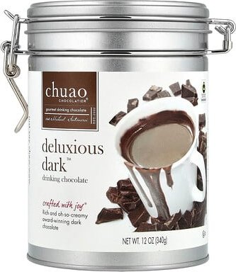 Thumbnail - Chuao Chocolatier, Drinking Chocolate, Deluxious Dark™, Trinkschokolade, Deluxious Dark™, 340 g (12 oz.)