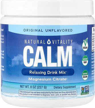 Thumbnail - Natural Vitality, CALM®, Relaxing Drink Mix, entspannende Trinkmischung, geschmacksneutral, 227 g (8 oz.)