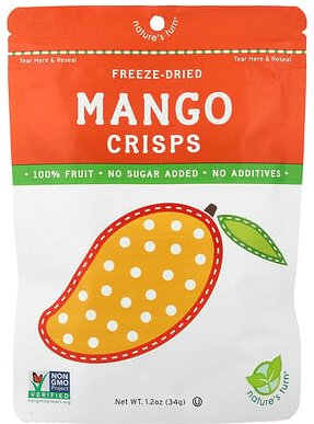 Nature's Turn, Freeze-Dried Mango Crisps, gefriergetrocknete Mango-Chips, 34 g (1,2 oz.)