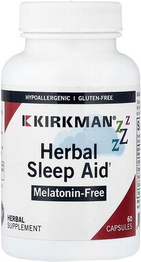 Kirkman Labs, Herbal Sleep Aid, pflanzliches Schlafmittel, 60 Kapseln