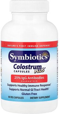Thumbnail - Symbiotics, Colostrum Plus®, 60 pflanzliche Kapseln