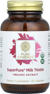 Thumbnail - Pure Synergy, SuperPure® Milk Thistle Organic Extract, Bio-Mariendistel-Extrakt, 60 Kapseln